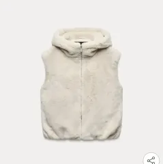 ZARA ファー フード ベスト