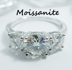 D モアサナイト ベゼル リング 1ct ふくりん留め 指輪 - メルカリ