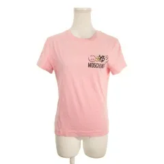モスキーノジーンズ MOSCHINO JEANS M05CH1NO JEANS Tシャツ ピンク 半袖 ロゴプリント ラウンドネック WT5848205 /MN13 ■GY61のサムネイル