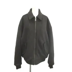 ザラ ZARA ジャケット 上着 M 黒 ブラック 無地 襟付き 長袖 /NP ■ECA003