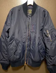 M アルファインダストリーズ MA-1 ネイビー ブルゾン ジャケット