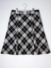 BURBERRY LONDON/バーバリー ロンドン 大きいサイズ 定番チェック サマーウールフレアスカート【15BR】【LSKA74443】