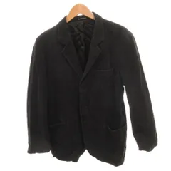 アニエスベーオム Agnes b. homme 美品 テーラードジャケット 52 黒 ブラック シングル 3B パッチポケット  053391 /HW ■ECC001のサムネイル