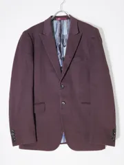 PS Paul Smith/ピーエス ポールスミス 裏地モザイクグラフィック柄 コットンストレッチテーラードジャケット【L】【MJKA74811】