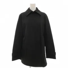 ランバン LANVIN コレクション COLLECTION ステンカラーコート ミドル 38 黒 ブラック /GV ■GY18のサムネイル