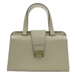 ジョルジオアルマーニ GIORGIO ARMANI LE COLLEZIONI ハンドバッグ 手提げ レザー ロゴ ゴールドカラー金具 ベージュ /FFのサムネイル