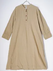 MHL. MARGARET HOWELLマーガレットハウエル FINE COTTON DRILL ビブフロントカラーレスワンピース【1】【MOPA71765】