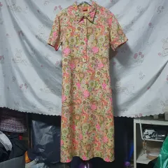 オイルリリー リネン シャツ ワンピース