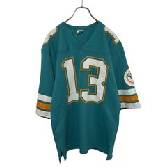 ゲームシャツ 古着 90s Mitchell & Ness マイアミ NFL ☆Mitchell & Ness☆ マイアミドルフィンズ ゲームシャツC4916 - メルカリ
