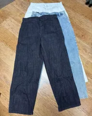 NOIRER ワイド 50 サイズ インディゴデニム / 白 パンツ 2個 まとめ