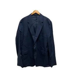 ハケット HACKETT ロンドン LONDON ウールジャケット テーラード シングル HM470027 羊毛 ルーマニア製 無地 50R 紺 ネイビーのサムネイル