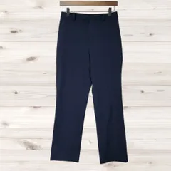 A1511 ユニクロ UNIQLO カジュアルパンツ ズボン(M) ネイビー 無地