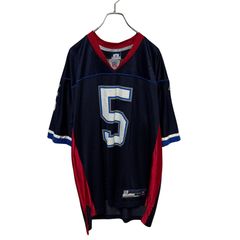 FUBU フットボールシャツ ナンバー5 ネイビー ホワイト 90s XL - メルカリ
