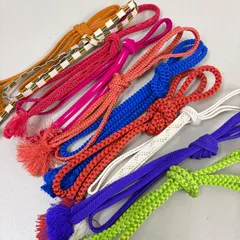 和装小物 帯締め 10点 まとめ売り リメイク材料 m-1337