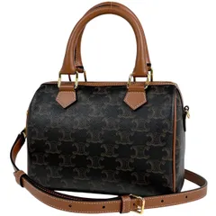 セリーヌ トリオンフ スモールボストン 2way ショルダーバッグ 4749 CELINE - セリーヌ トリオンフ スモールボストン 2way ショルダー