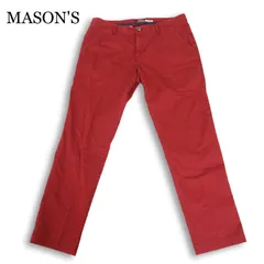 MASON'S メイソンズ 通年★ ストレッチ スリム チノ パンツ チノパン Sz.48 メンズ 赤のサムネイル