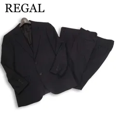 REGAL リーガル 春夏 パンツ2本★ 背抜き セットアップ スーツ Sz.96AB5 メンズ ダークグレー ビジネス