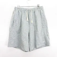 ナイキ NIKE パンツ ボトムス スウェット ショート ハーフ DRI-FIT ロゴ L グレー スポーツウェア ※EKM