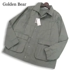 【新品 未使用】 Golden Bear ゴールデンベア 通年★ カバーオール ワーク ジャケット ブルゾン 大きいサイズ Sz.LL メンズ