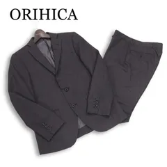 ORIHICA オリヒカ 春夏 背抜き★ ストライプ セットアップ スーツ Sz.90Y4 メンズ グレー ビジネス