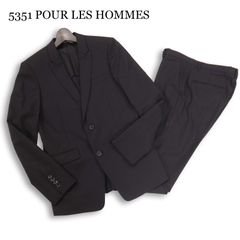 5351プールオム　ブラック　スーツ　セットアップ　ブーツカット 5351プールオム スーツ セットアップ 5351POUR LES HOMMES - メルカリ