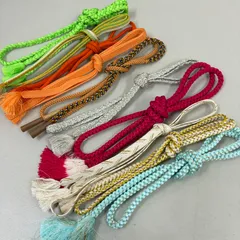 和装小物 帯締め 10点 まとめ売り リメイク材料 m-1340