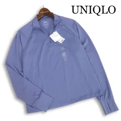 【新品 未使用】 UNIQLO ユニクロ 春夏 エアリズム UVカット メッシュ ハーフジップ Tシャツ Sz.L レディース