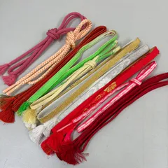 和装小物 帯締め 10点 まとめ売り リメイク材料 m-1342