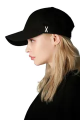 【即日発送】バザール Stud logo over fit ball cap/スタッドロゴオーバーフィットボールキャップ 全4color ユニセックス キャップ 韓スト UV対策 深め 小顔効果 SNS話題 芸能人着用