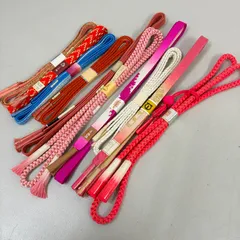 和装小物 帯締め 10点 まとめ売り リメイク材料 m-1345