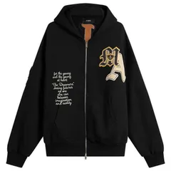 アミリ メンズ アウター パーカー・スウェット AMIRI Varsity Patch Zip Hoodie Black ブラックのサムネイル