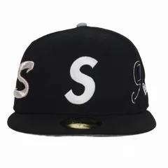 シュプリーム SUPREME × ニューエラ NEW ERA 25SS Multi S Logo キャップ 帽子 7 3/8 58.7㎝ ブラック 黒 G2712042024