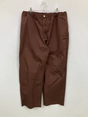 XLARGE エクストララージ チノパンツ XL ブラウン フルレングス コットン 無地 ブランドロゴ ワイド・ルーズ ストレート レギュラー ウエストゴム・紐