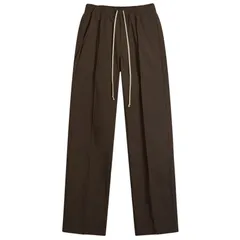 リックオウエンス メンズ ボトムス カジュアルパンツ コットン Rick Owens Heavy Cotton Poplin Dietrich Drawstring Trousers Black ブラック