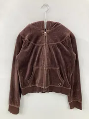 GapKids ギャップキッズ パーカー XXL(14-16) ブラウン コットン ベロア 無地 ワンポイント ジップアップ 長袖