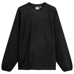 グラミチ メンズ アウター ニット・セーター フリース Gramicci Thermal Fleece Crew Sweater Black ブラックのサムネイル
