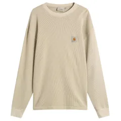 カーハート メンズ トップス Tシャツ Carhartt WIP Long Sleeve Vista Waffle TShirt Fleur De Sel