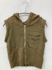 SHAGGIE シャギー ベスト F カーキ 無地