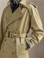 RALPH LAUREN ラルフローレン レディース ダブル ブレステッド ベルト トレンチ コート