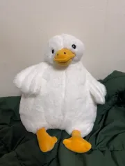 白のあひるバッグ ぬいぐるみ