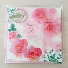 （Z-45-⑤)【ペーパーナプキン】10枚入り　おもてなし・デコパージュにも♪　薔薇　ローズ　花柄　メモリーローズ