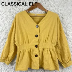 CLASSICAL ELF 半袖シャツ　Mサイズ　フリル　Ｖネック