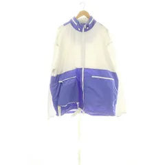 メゾンマルジェラ Maison Margiela 19SS RIPSTOP HOODED BLOUSON ドッキングブルゾン ナイロンジャケット 46 S 白 ホワイト ブルー /KO ■OSのサムネイル
