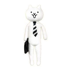 [신품] 냥코 대전쟁 BIG 봉제인형 (고양이 남자) 약 60cm 0