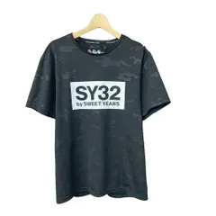 スウィート イヤーズ SWEET YEARS SY32 REGULAR CAMO LOGO TEE Tシャツ カットソー ロゴ 迷彩 カモフラ柄 半袖 6640 XXL 黒 ブラックのサムネイル