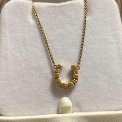 美品』【K18ペガサストップ】☆【K18ペーパークリップネックレス 