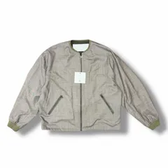 参考上代38500円 未使用 Dulcamara 25SS よそいきバックポケットZipブルゾン ブルゾン ドゥルカマラ D125-J127 Mix Gray 1 （12066M）