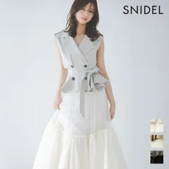 【即納】 スナイデル SNIDEL ワンピース 26春夏 トレンチチュールセットドレス マキシ丈 ノースリーブ セットアイテム swfo261148
