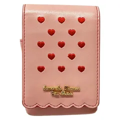 Samantha Thavasa Petit Choice(サマンサタバサプチチョイス) 小物入れ - ピンク×レッド リュックケース/ハート レザーのサムネイル