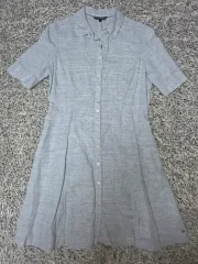 トミーヒルフィガー リネンシャツ ONE PIECE ブルー